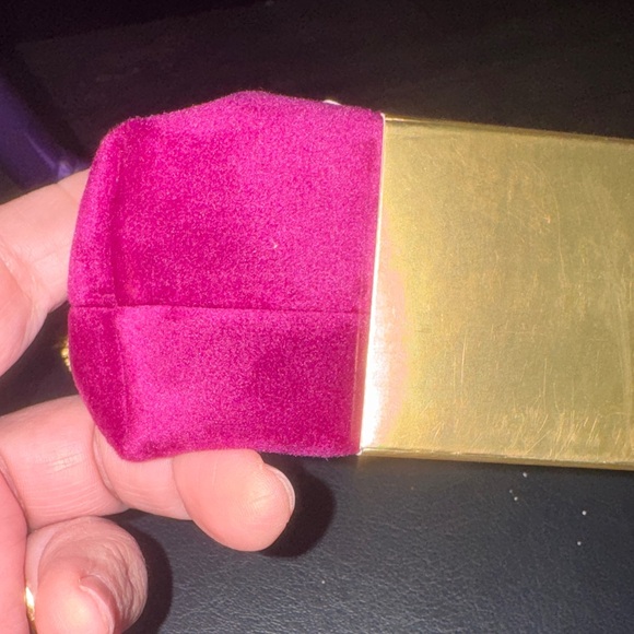 Betsey Johnson Fuchsia Velvet Bag with Colorful Hand Creams - Picture 5 of 6